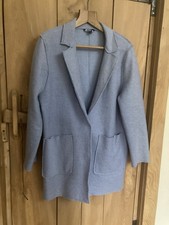 New Look Powder Blue Three Quarter Length Jacket