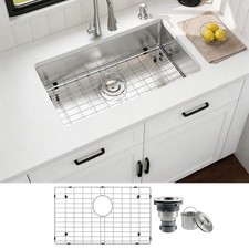 32 Undermount Kitchen Sink 32x19 Stainless Steel Sinks 16 Gauge Single Bowl Sink