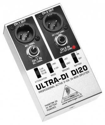 Behringer DI20 - 2-Kanal Aktiv DI-Box
