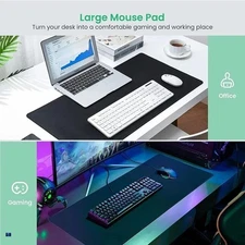 40*90cm Blue waterfall art Pad for Desk, Gaming, Office Decor, Non-Slip Rubber B