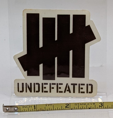 Undefeated UNDFTD sneaker boutique vintage sticker early 2000s