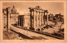 Roma Roman Forum new excavations Italy antique 1910s - Photo Postcard