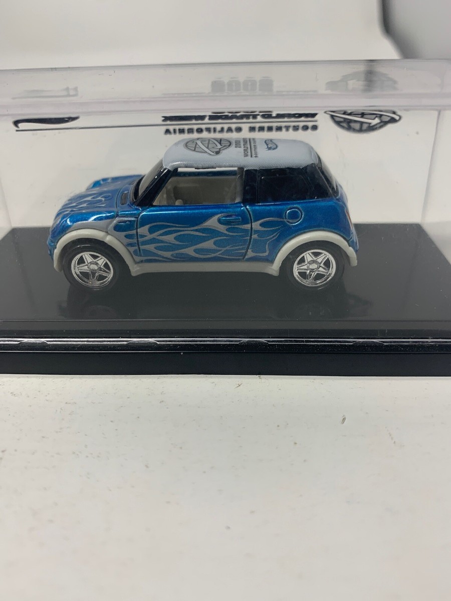 Hot Wheels 2003 World Trade Week Blue w/Flames Mini Cooper | eBay