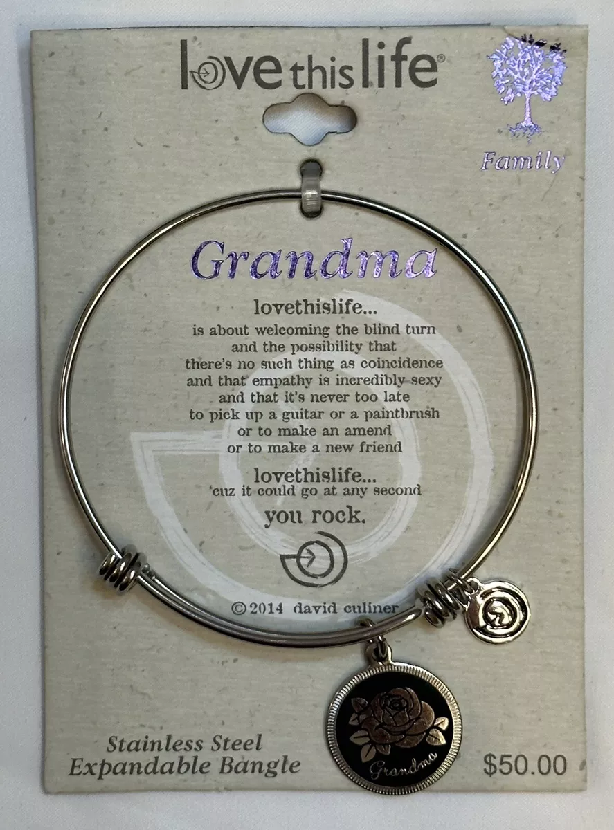 Personalized charm bracelet for grandma deals