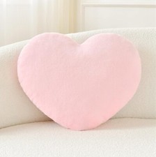 Throw Pillows Heart Pillow Cute Fuzzy Pillows for Bed Livingroom Home Decor C...
