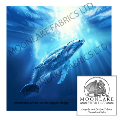 Buckelwal bruchfertig 100 % Baumwolle oder Polyester
