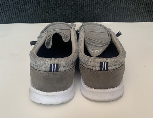 Mocasín sin cordones NAUTICA talla 10 Rushford gris, estilo Hey Dude, usado en excelente estado - Imagen 4 de 6