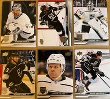 6 2023-24 Upper Deck Series 1 Kings Byfield Kopitar Kempe Kaliyev Anderson Cople