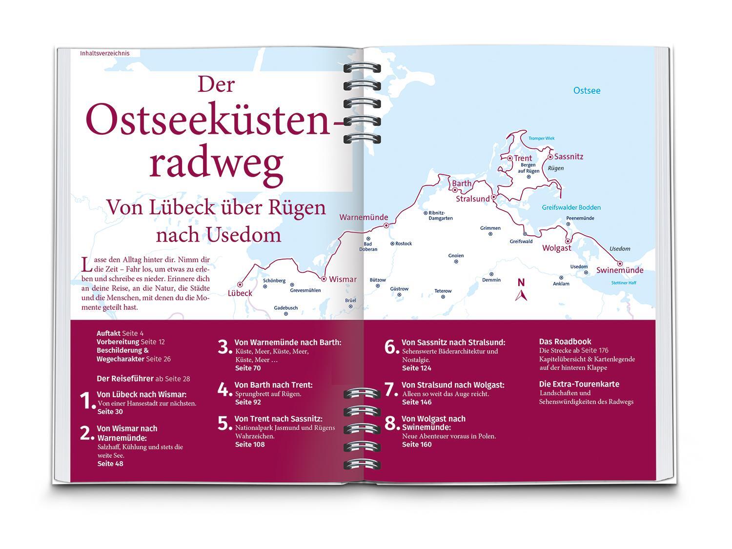Thumbnail - Kompass Radreiseführer Ostseeküstenradweg Mecklenburg-vorpommern