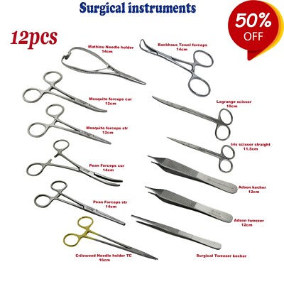 ZAHNÄRZTLICHE ORALCHIRURGIE INSTRUMENTE CHIRURGISCHE SCHERE GEWEBEZANGE, HÄMOSTATEN ZANGE