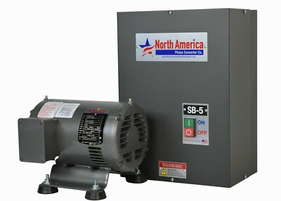 SB-5 Digital Rotary Phase Converter - Smart-Boost  5HP, USA Made 