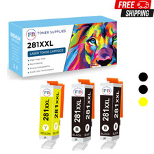 PGI-280XXL CLI-281XXL Ink Cartridges 2B 1Y for Canon PIXMA TS6120 TS6220 TS8120