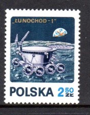 POLAND MNH 1971 SG2106 MOON FLIGHT OF LUNIK 17 & LUNOKHOD 1