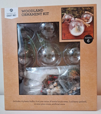 Woodland Christmas Ornament Kit, Makes 6,  Hampton Art