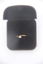 Bague Or jaune 18 ct - solitaire diamant VS1 0.20 CT