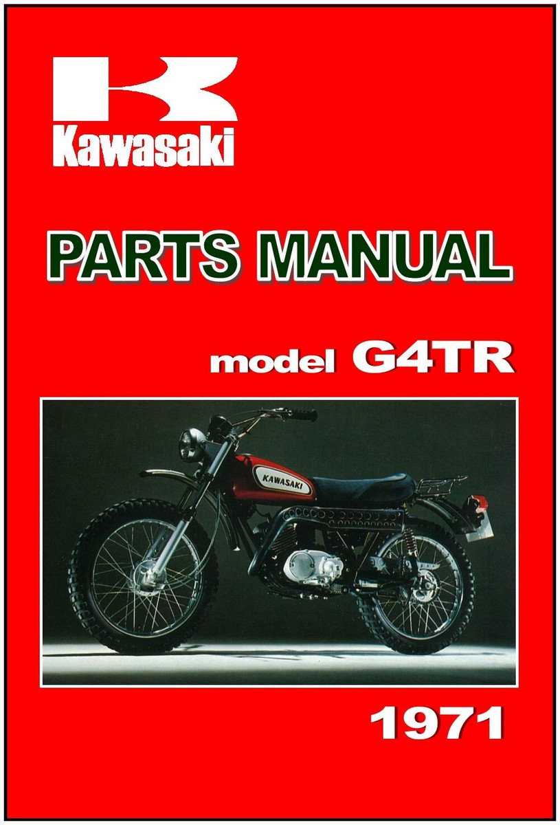 KAWASAKI Parts Manual G4TR A 1971 Trail Boss Replacement Spares