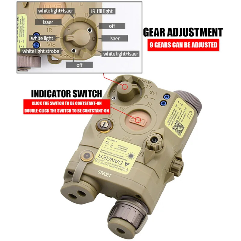 peq-15 m600 ライト Tactical PEQ 15 UHP Red Dot Laser IR Fill light M600 Flashlight