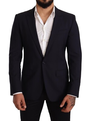 DOLCE GABBANA Blazer MARTINI Navy Blue Wool Slim Fit IT48 US38 M RRP  $2200