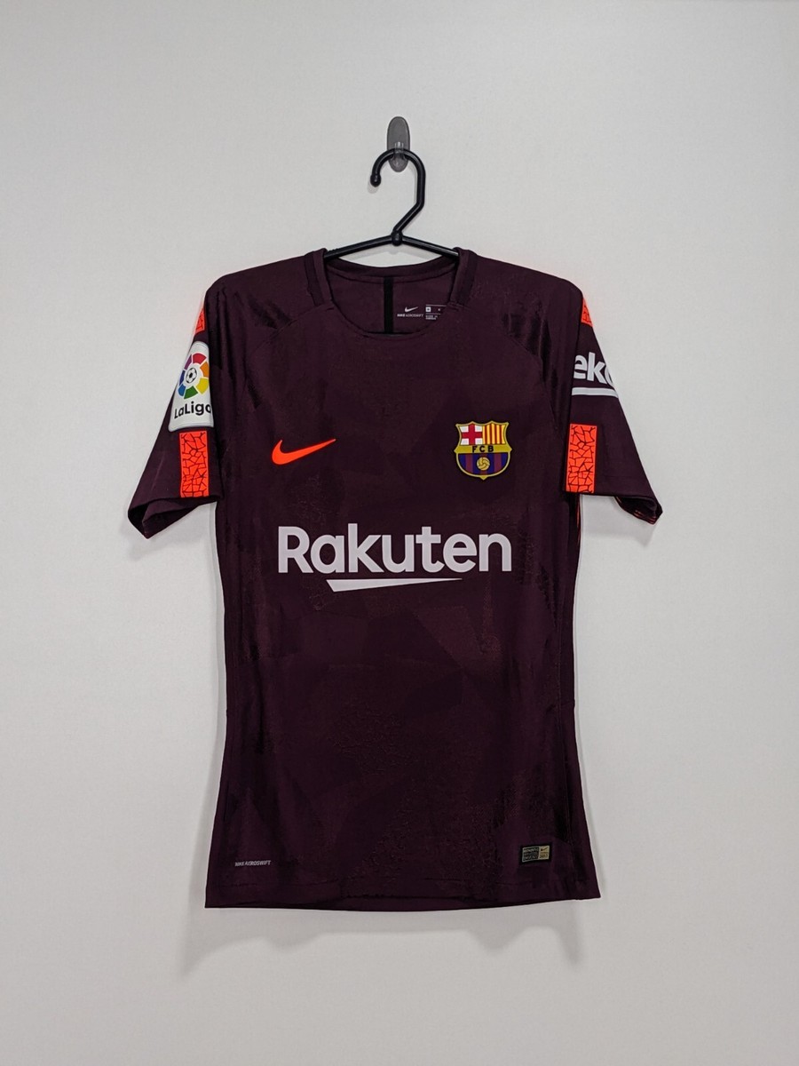 2017-18 FC BARCELONA Third Match prepared Worn Shirt Nike Player
