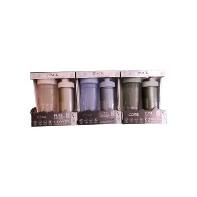 Fuse Shaker mit Silikon Mixer & Konvoi Edelstahl Flasche mit Strohhalm Deckel