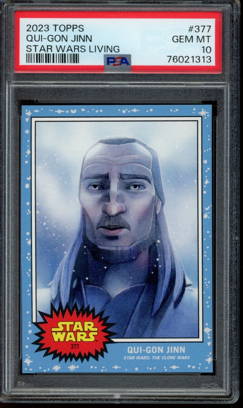 2023 Topps Star Wars Living Set #377 Qui-Gon Jinn PSA 10 Gem Mint Card 76021313