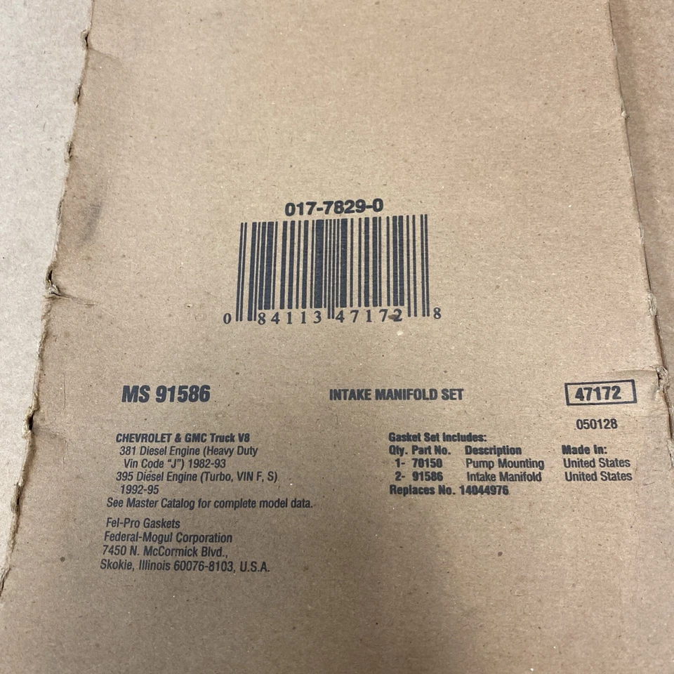 ¡Juego de colectores de admisión NOS Fel-Pro MS91586! F+S! Foto 2 de 4