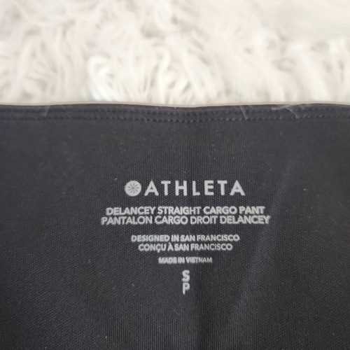 Athleta Delancey Straight Cargo Pant Small High Rise Stretchy In Black - Picture 5 of 12