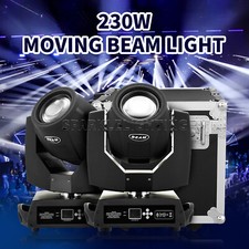 2In1 Flight Case 2PCS 230W 7R Moving Head Beam Stage Light 24Prism 17Gobo DMX512