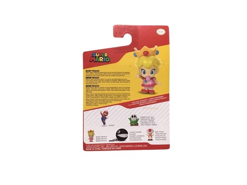 NUEVO Jakks 42542 BABY PEACH 2.5 Pulgadas Mini-Figura Super Mario Bros Nintendo Juguete - Imagen 4 de 5
