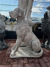 Dogge, Steinfigur H. 104cm Steinguss, Hund, Tierfiguren, Statuen, Gartenfigur