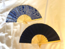 2 Fans Hand Bamboo Cloth Handmade Indonesia New Avenico Summer Fashion Hot 417A
