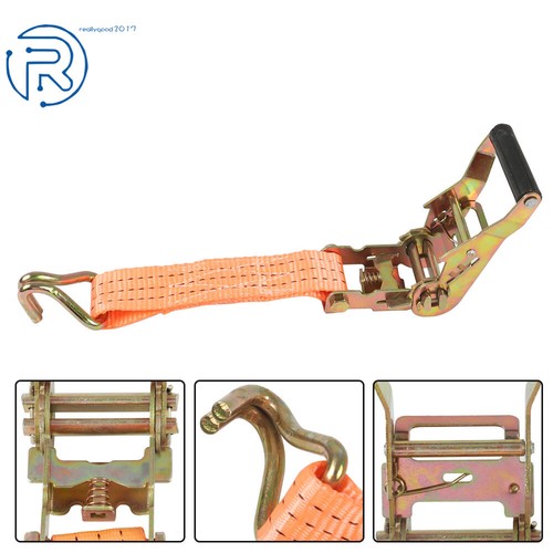 10 Pack 1.5" × 15' Ratchet Strap Tie Downs Heavy Duty 4000LB J-Hook Fitting - Picture 11 of 12