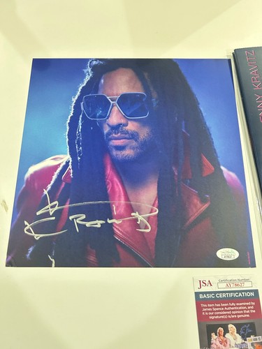 LENNY KRAVITZ SIGNED BLUE ELECTRIC LIGHT POSTER & 2 LP BLACK VINYL +JSA COA - Picture 2 of 8