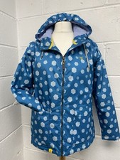 Lighthouse Aria Blue Hexagon Print Waterproof Jacket Ladies Uk12 Pac