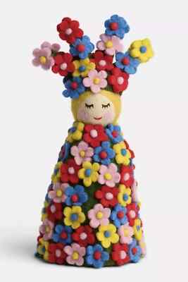 10.5'' A24 MIDSOMMAR May Queen Christmas Tree Topper, Felted Wool, Florence Pugh