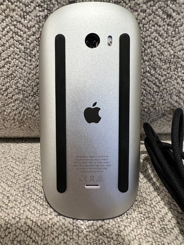 Apple Magic Mouse 2 Multi Touch Surface Black with Charging Cord Tested A1657 - Picture 4 of 4