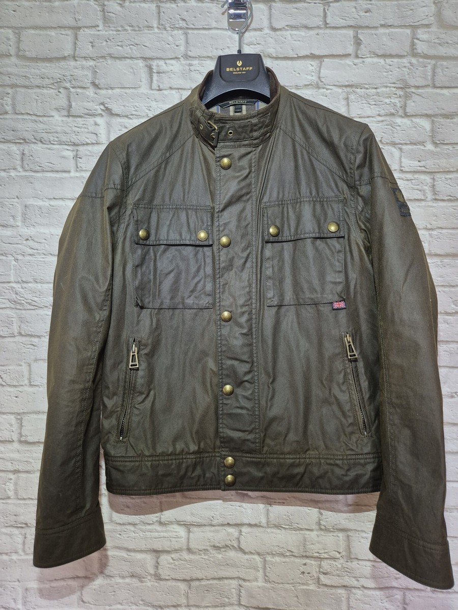 Belstaff Racemaster 1981 Faded Olive wax jacket Large UK 40 Us 40