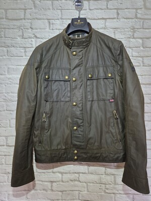 Belstaff Racemaster 1981 Faded Olive wax jacket Large UK 40 Us