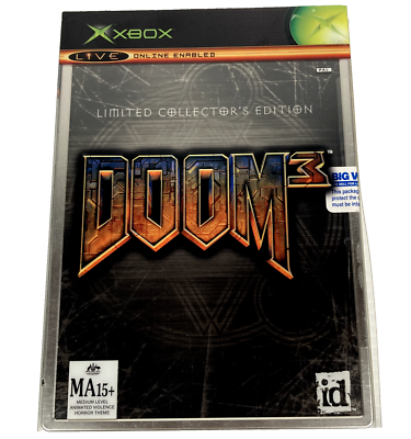 Doom 3 Limited Collector's Edition Steelbook – Microsoft Xbox – PAL – état Correct