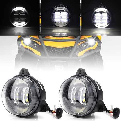 2X LED Low Beam Headlights DRL for Can-Am Outlander 500/650/800R/850/1000/1000R - Picture 2 of 12