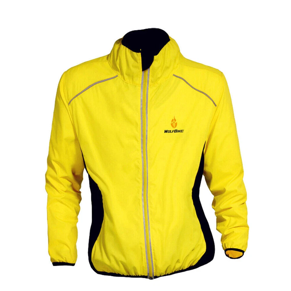 Veste de cyclisme haute visibilité pour homme, coupe-vent de randonnée et de VTT - Photo 4/4