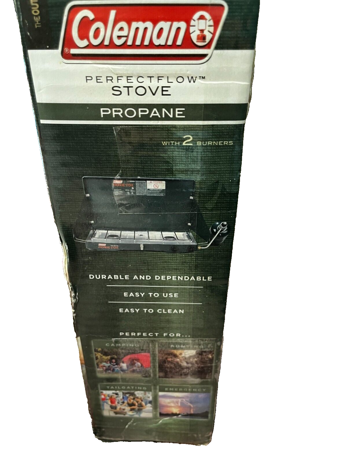 Coleman PerfectFlow 2Burner Propane Camp Stove / 20.000 BTU *NEW in