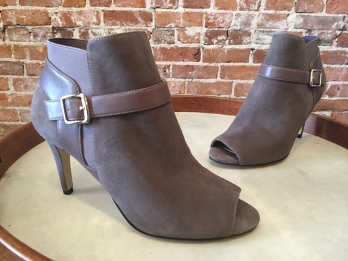 wide width open toe booties