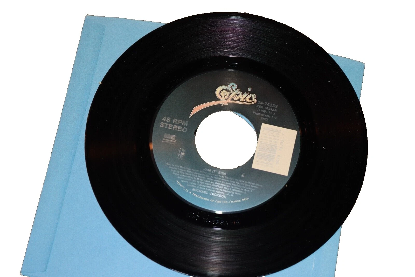 Epic 45 RPM Speed Vinyl Records