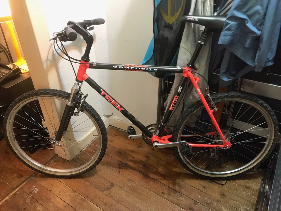 Trek Carbon 8700 Pro Vintage 1991 Mountainbike Fahrrad Pace RC35 USA Rarität