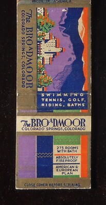 1930s The Broadmoor Riding Tennis Swimming Tavern Tea Room Colorado Springs CO