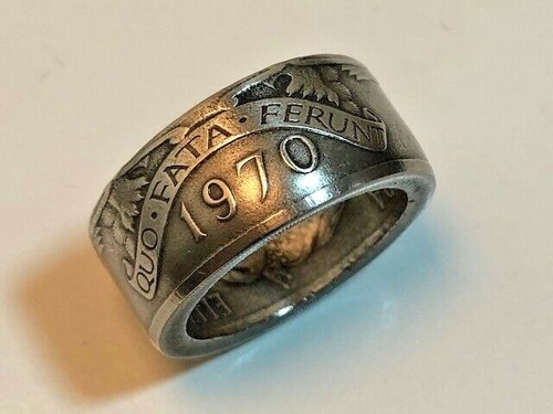 Handmade Bermuda 50 Cent Coin Ring – Unique Jewelry – Custom Handmade - Picture 9 of 12