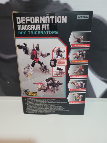 Transformation Toy G1 Dinosaur Dinoking Volcanicus BPF02 -TRICERATOPS - Picture 3 of 5