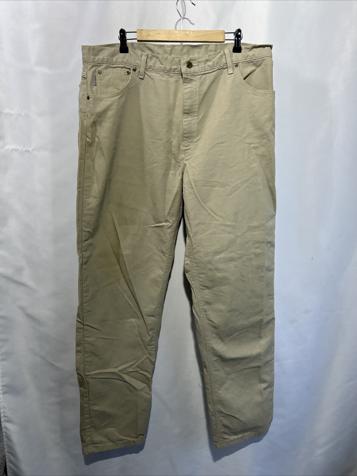 Vintage Carhartt B72 STN Canvas Work Pants Made in USA Size 40x34