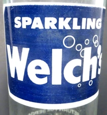 vintage ACL SODA POP BOTTLE - SPARKLING WELCH'S / WLECH'S - 10 oz ACL POP